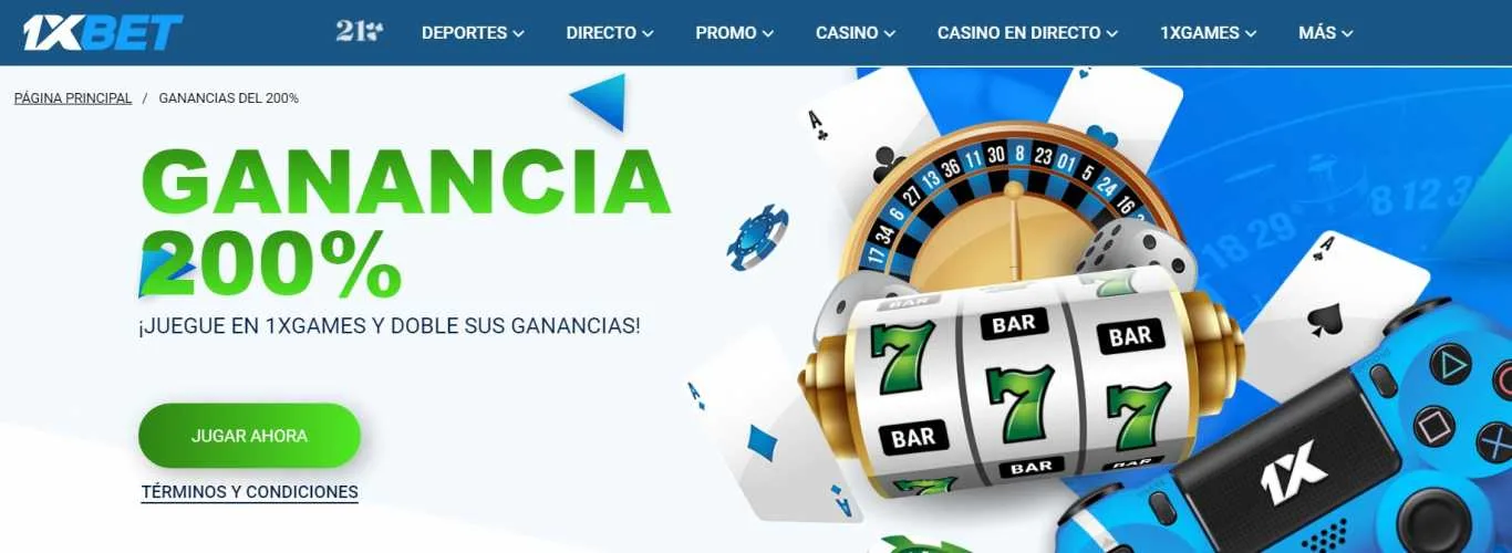 Incre&iacute;ble 1xBet bono bienvenida